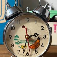 Sveglia animata Diamond gallina con pulcini