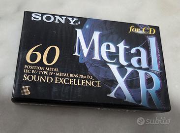 Sony Metal XR 60 audiocassetta cassetta nuova