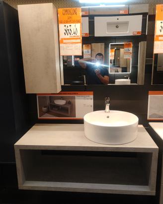 bagno completo, con specchiera+led, e sanitari 