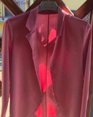 Blazer donna leggero color rosa – Taglia L (44/46)