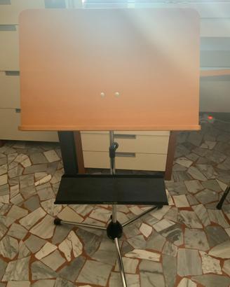 Leggio professionale d’orchestra con supporto
