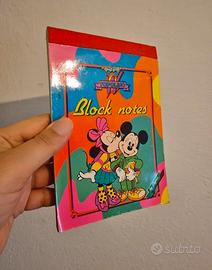 block notes vintage Topolino