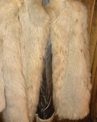 Pelliccia vintage in pelle vera di volpe 