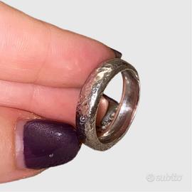 Giovanni Raspini Anello Martellato uomo 925