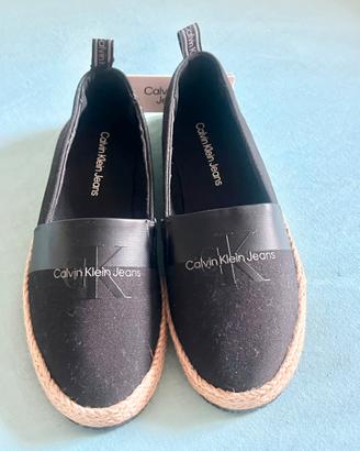 Espadrillas Calvin Klein Jeans Nere