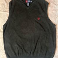 Gilet smanicato blu scuro taglia XL 100% cotone