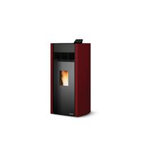 Stufa pellet palazzetti mod.bianca Lux 12kw rossa