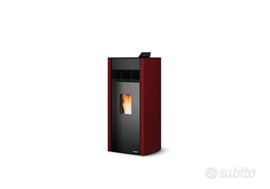 Stufa pellet palazzetti mod.bianca Lux 12kw rossa