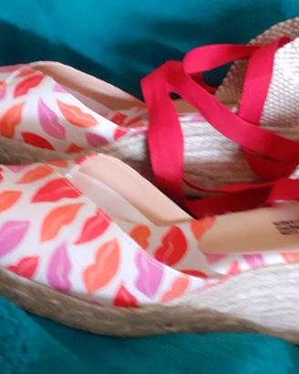 Espadrillas Castaner 37 sandali zeppa nuovi