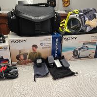 Videocamera  Sony HDR-SR12E  è  subacqueo SPK-HDC