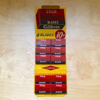 Scatola vecchie lamette Gillette