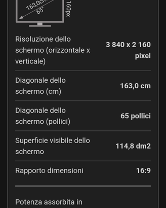 Samsung 65 pollici