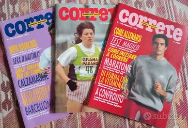 Riviste sportive anni '80 e '90 CORRERE; SAMURAI;