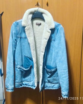 Giubbotto jeans imbottito
