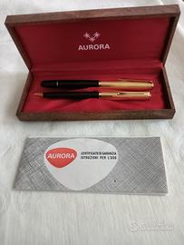 Set penne Aurora bagno oro anni 70