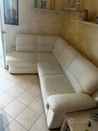 Divano letto angolare con contenitore