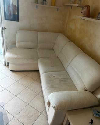 Divano letto angolare con contenitore