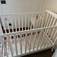 Lettino culla foppapedretti bianca con cassetto