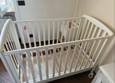 Lettino culla foppapedretti bianca con cassetto