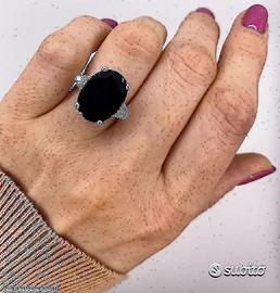 ANELLO IN ORO 18kt. DIAMANTI E ZAFFIRO ct. 11,34