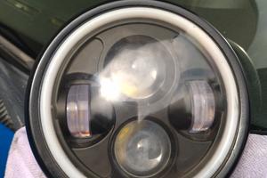 faro led Custom  con  calotta