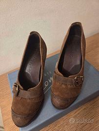 scarpe donna timberland marrone tacco 38