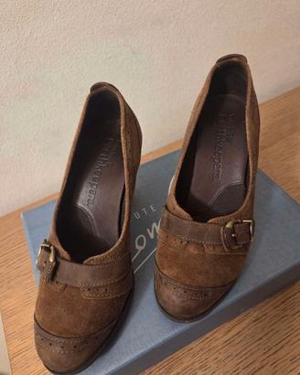 scarpe donna timberland marrone tacco 38