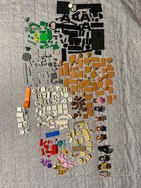 Lotto LEGO sfuso 279 g + minifigure e pezzi vari