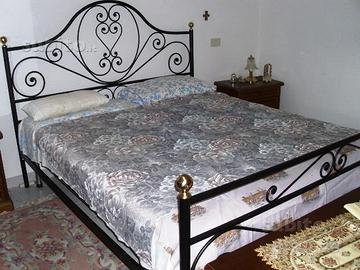 Spalliera in ferro battuto+rete+materasso