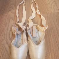 Scarpe punte in gesso per danza classica