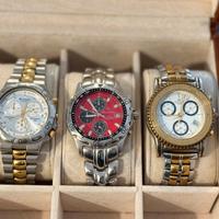 Lotto 3 orologi cronografi vintage