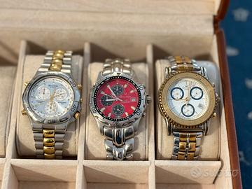 Lotto 3 orologi cronografi vintage