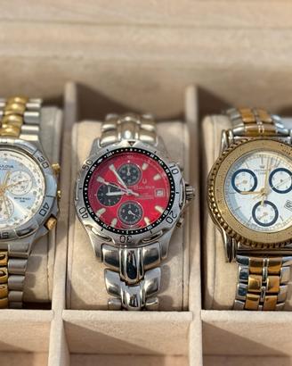 Lotto 3 orologi cronografi vintage