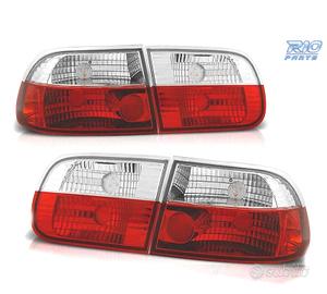 FANALI HONDA CIVIC 91-95 3D ROSSO BIANCO LEX