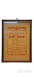 Locandina concerto Antonio Toscanini 