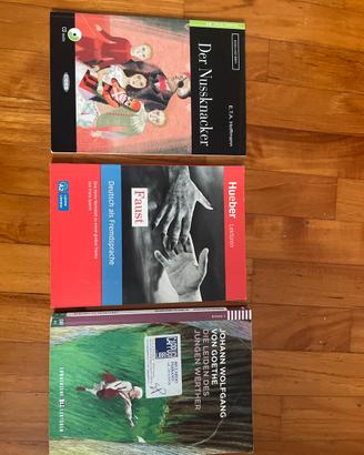 Lotto di 3 libri in lingua tedesca per studenti