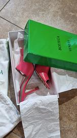 Sandali pelle rossa Bottega Veneta 