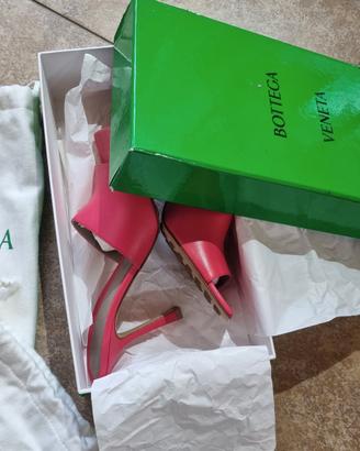 Sandali pelle rossa Bottega Veneta 