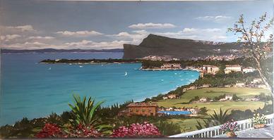 Dipinto Rocca di Manerba - Lago di Garda