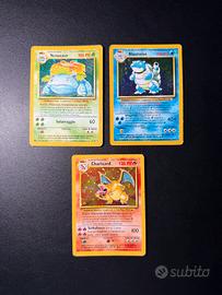 Pokemon Base Set Starter Trio Holo Charizard