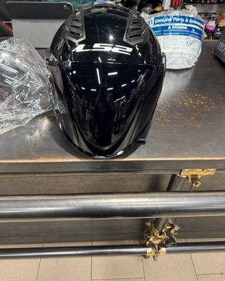 Casco jet ls2 total black