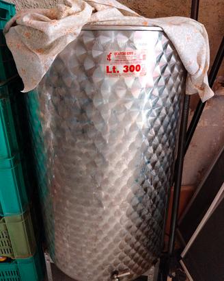 Cisterna per olio o vino  300 LT 