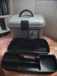 scatola da cucito vintage rigida Rubbermaid