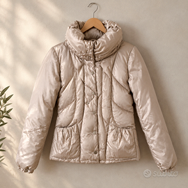 MOTIVI piumino trapuntato beige lucido t. 46