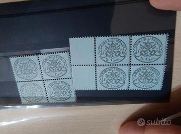 Blocco STATO PONTIFICIO 1868 - 5 Centesimi