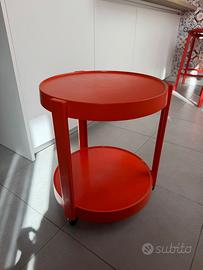 Tavolino vintage arancio design