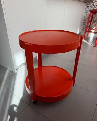 Tavolino vintage arancio design