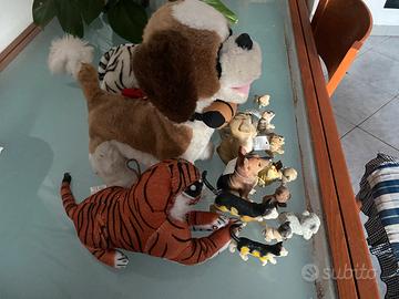 3 peluche più pupazzetti animali