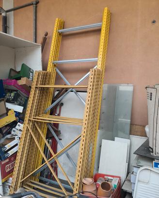 scaffale porta pallet 360x100x300H 2 piani