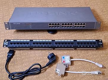 Switch TP Link e patch panel